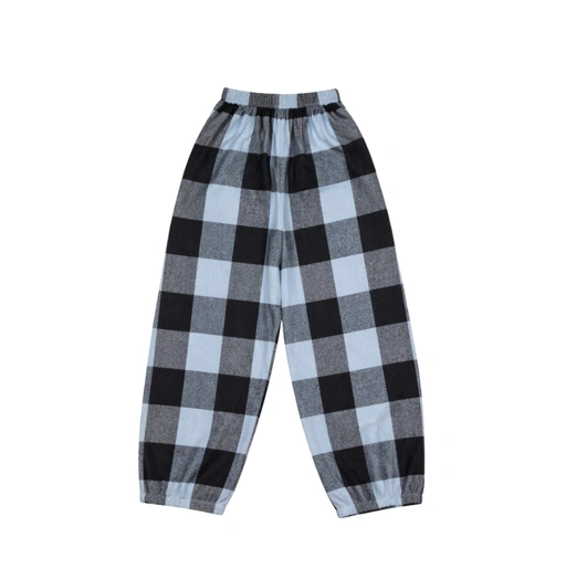 Image of KREM Barren Baloon Pants - Flanel Blue Black