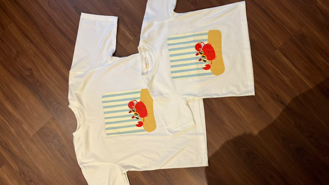KREM Summer Crab Tees- Adults