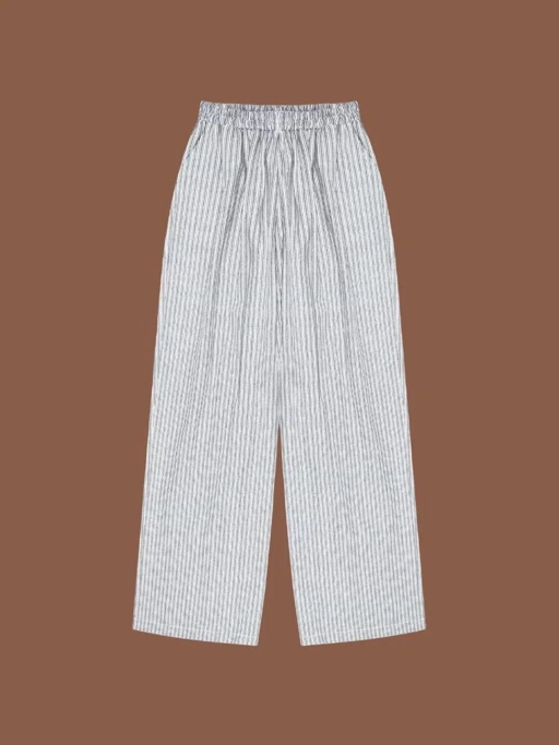 KREM Sommerville Pants - Grey Stripes