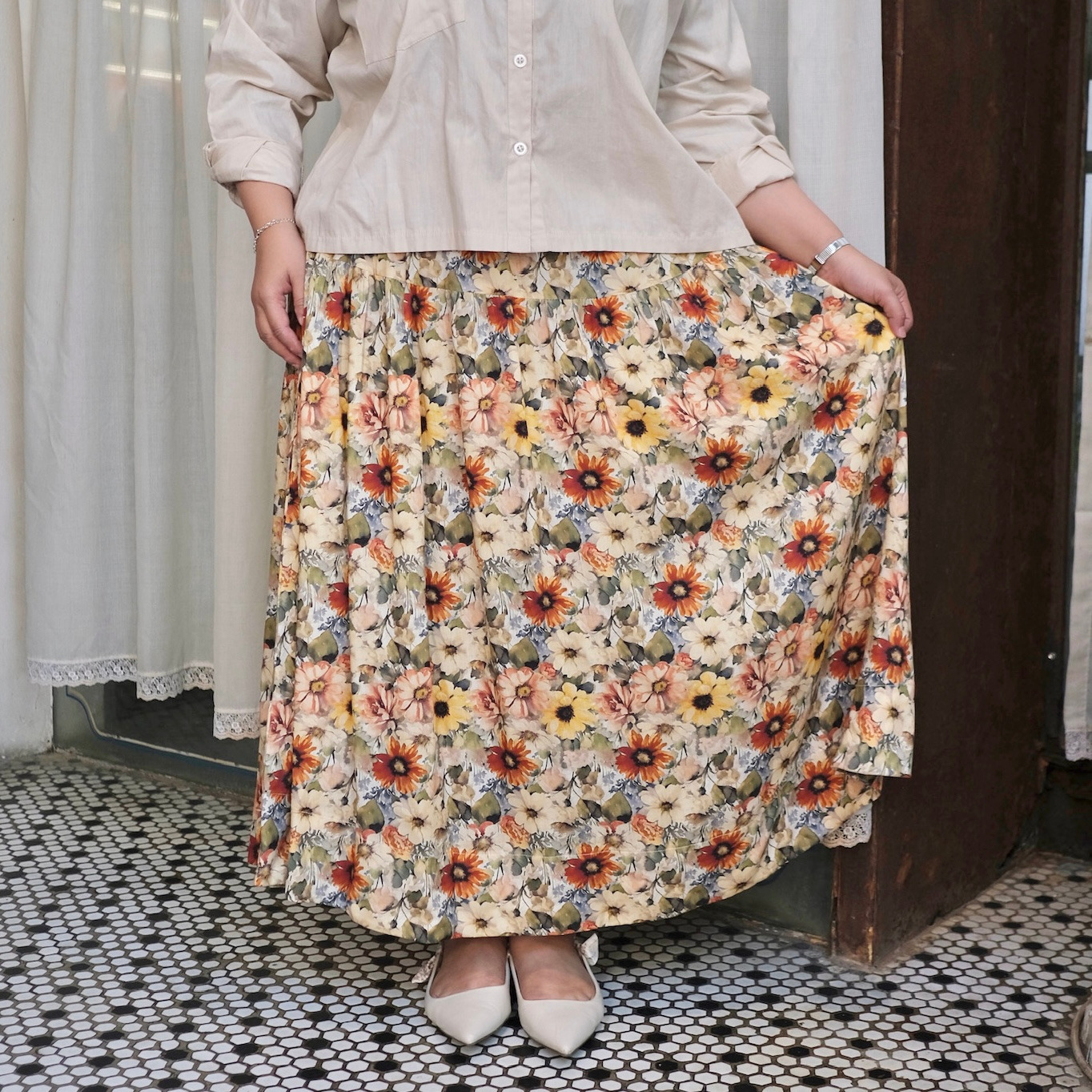 Floral skirt