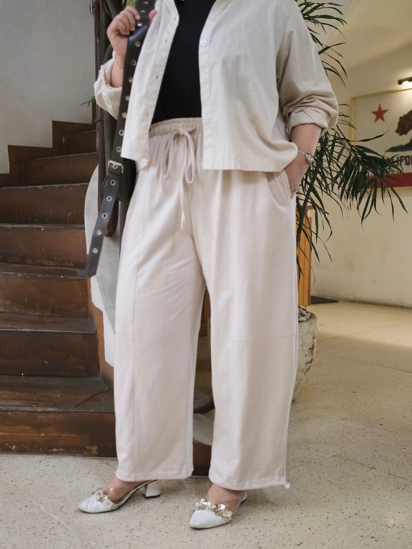Oddy barrel pants