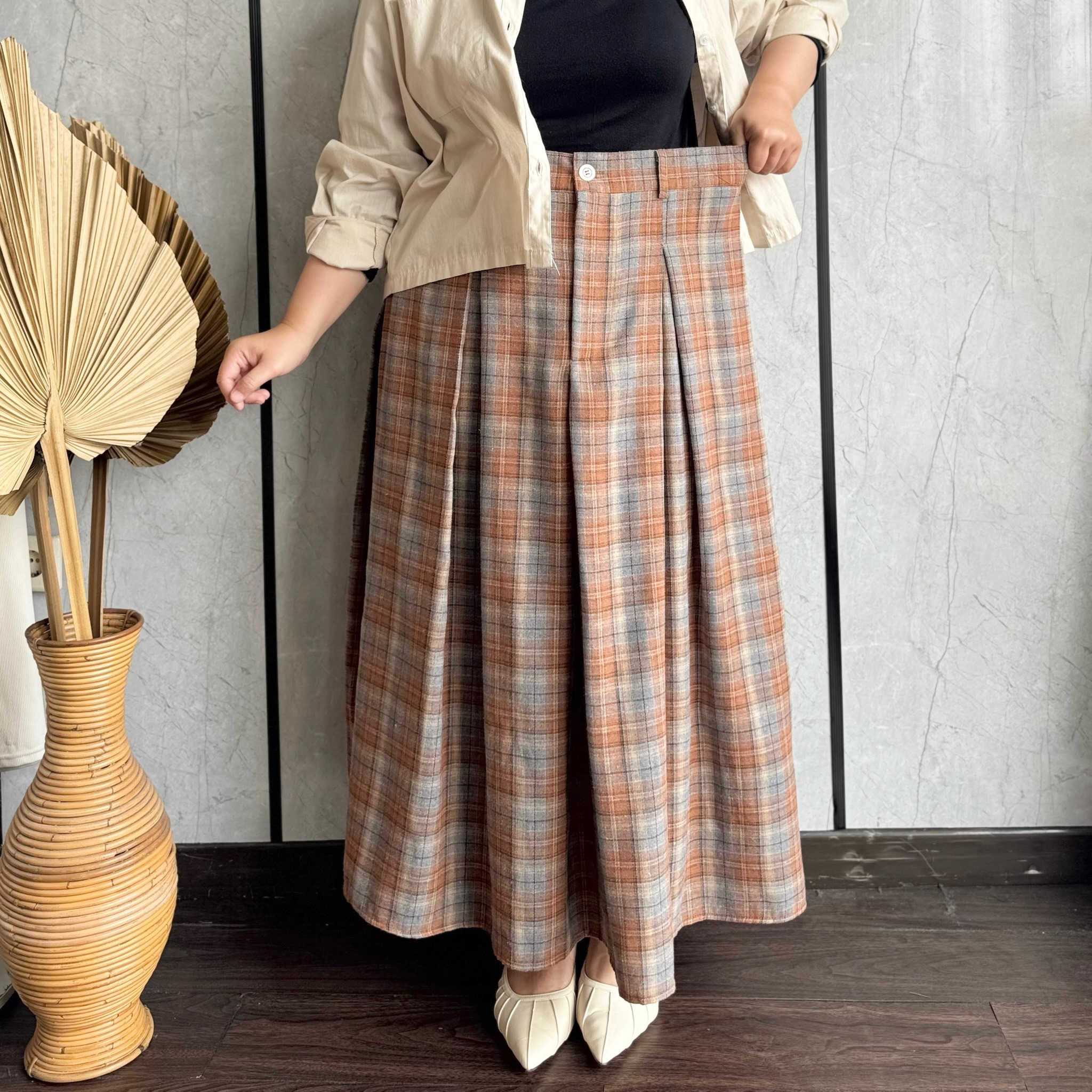 Bella flanel skirt 