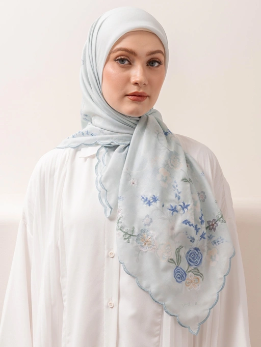 Image of Whisperbloom - Artful Hijab in Sky
