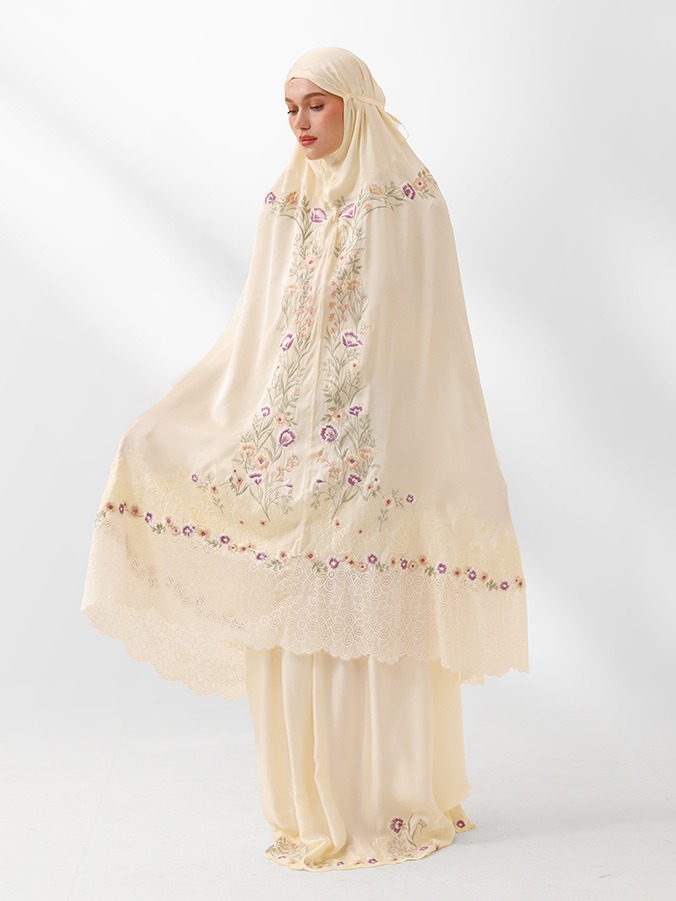 Swaranismara - Signature Prayer Robe in Bone