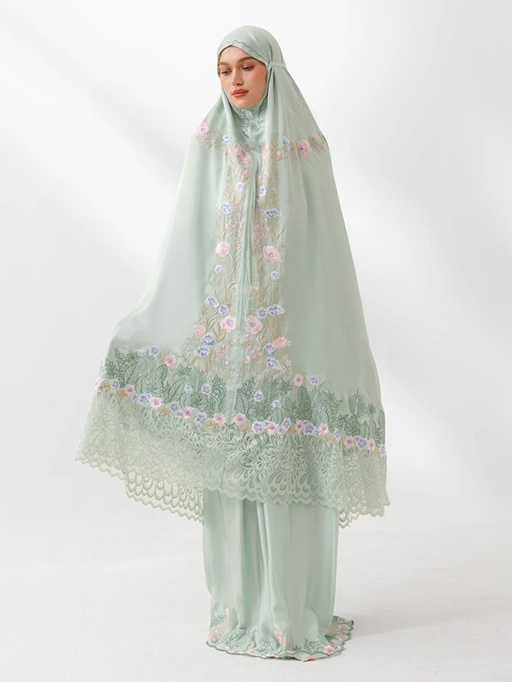 Image of Swaranismara - Signature Prayer Robe in Mint