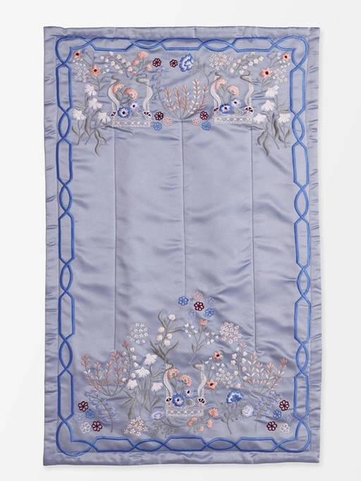 Image of Swaranismara - Luxe Prayer Mat in Blue