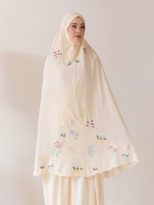 Image of Whisperbloom - Rayon Prayer Robe in Butter