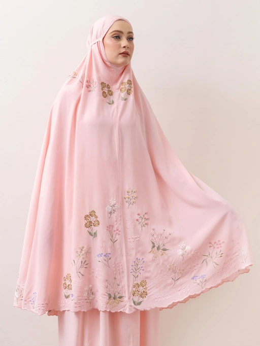 Image of Whisperbloom - Rayon Prayer Robe in Pink