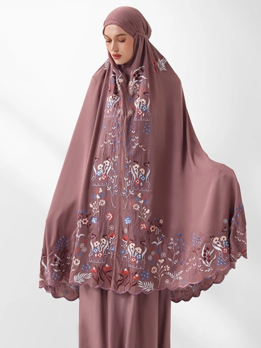 Image of Swaranismara - Luxe Prayer Robe in Rosewood