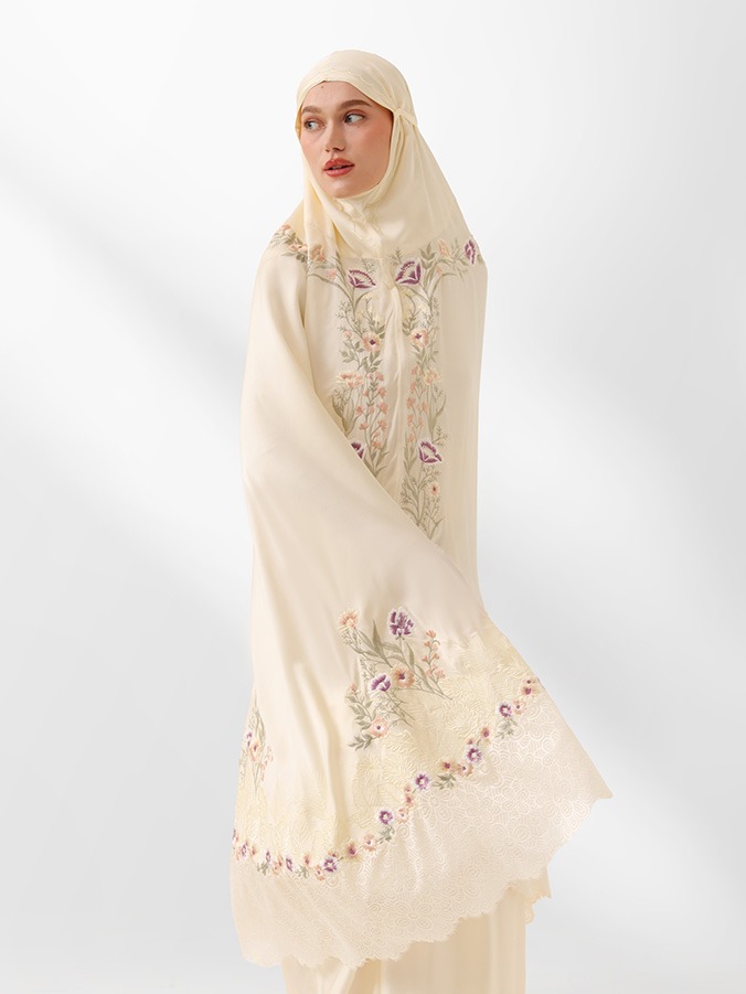 Swaranismara - Signature Prayer Robe in Bone