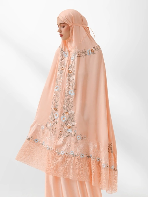 Image of Swaranismara - Signature Prayer Robe in Peach