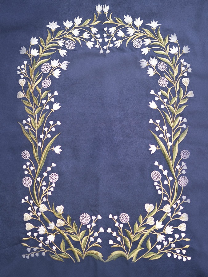Swaranismara - Mini Prayer Mat in Navy