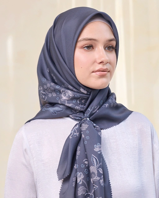 Arumanika - Artful Hijab in Charcoal