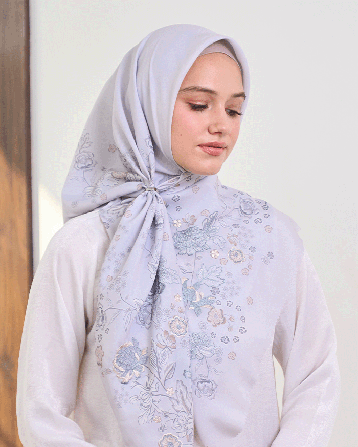 Arumanika - Artful Hijab in Grey