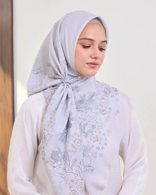 Arumanika - Artful Hijab in Grey