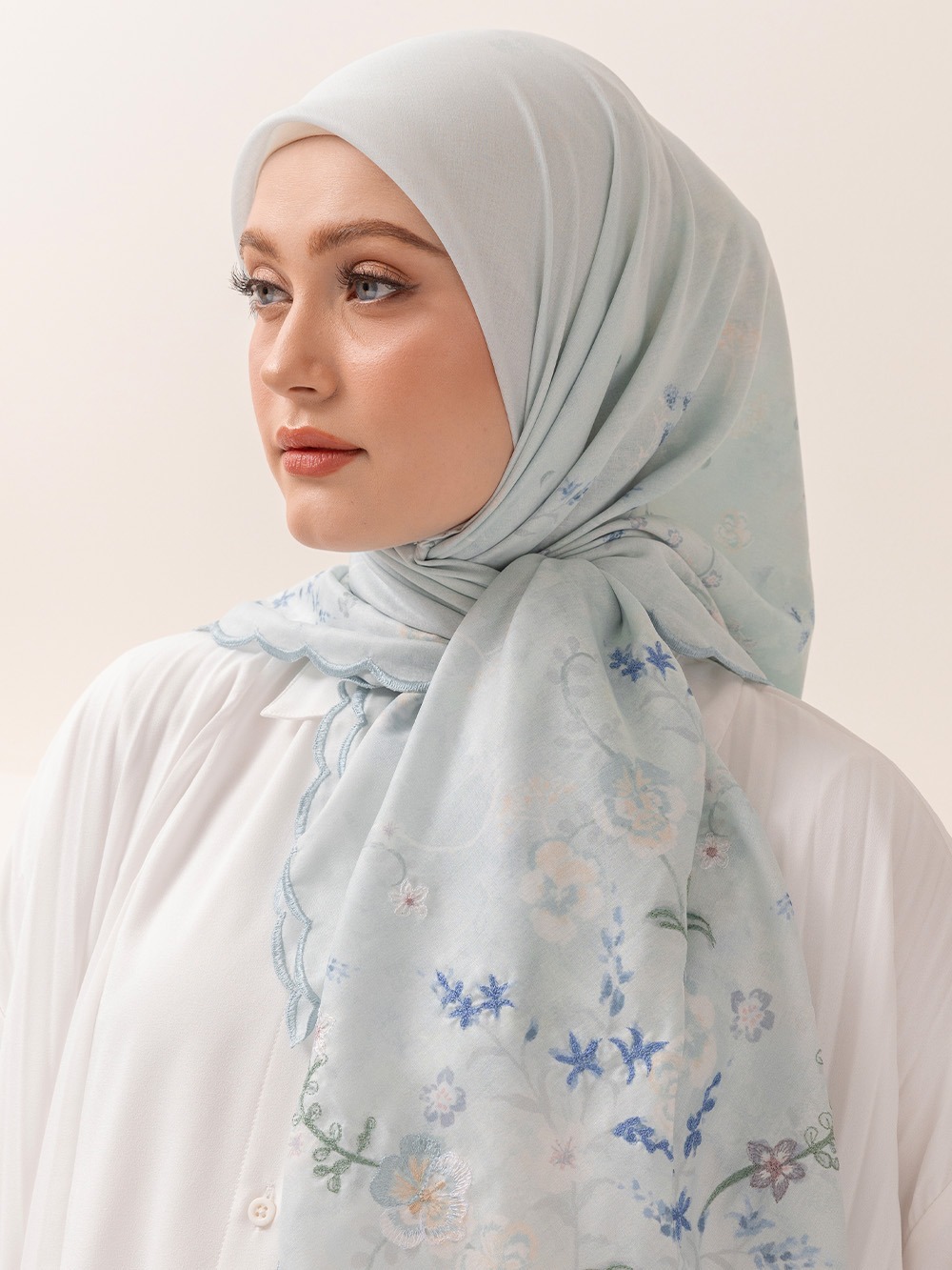 Whisperbloom - Artful Hijab in Sky