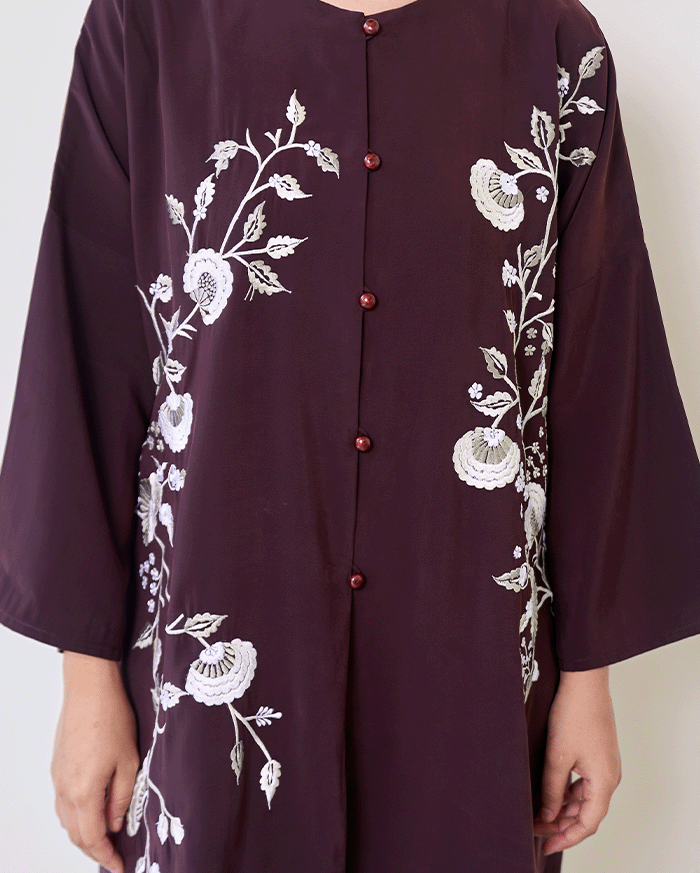 Arumanika - Tunic in Dark Maroon
