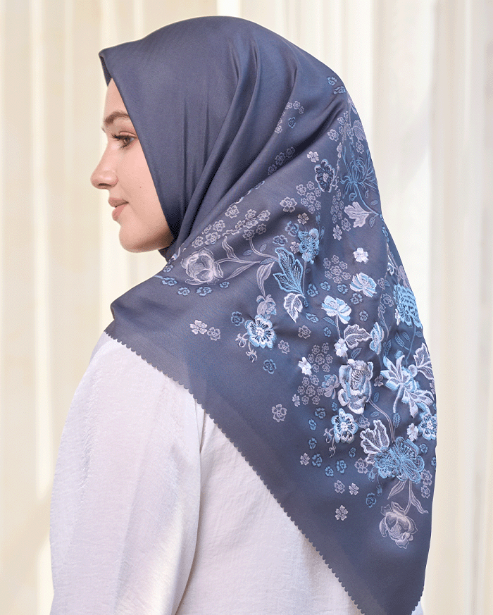 Arumanika - Artful Hijab in Charcoal