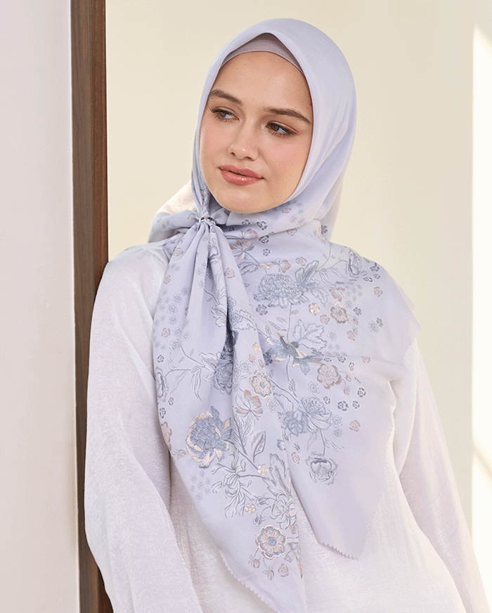 Arumanika - Artful Hijab in Grey