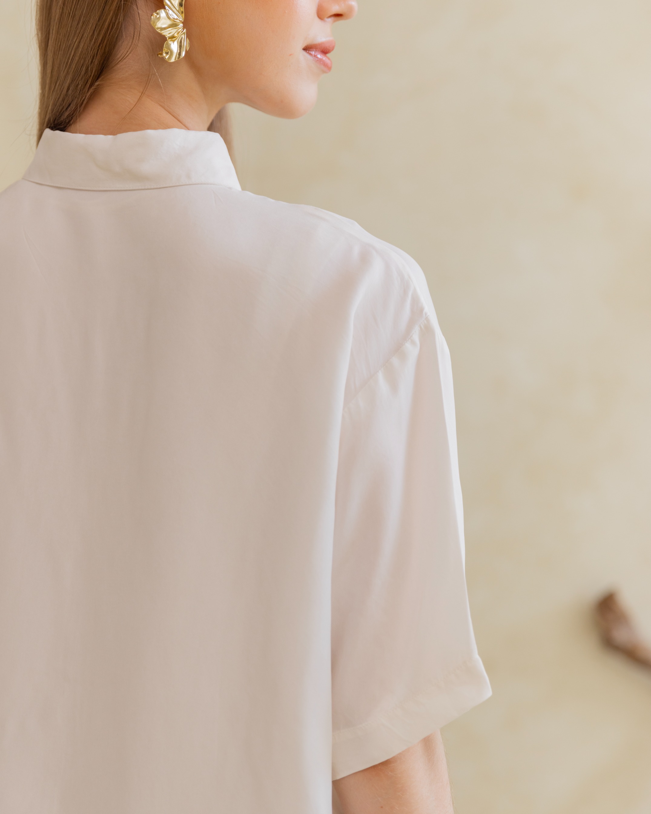 Chitrakala - Boxy Shirt in White