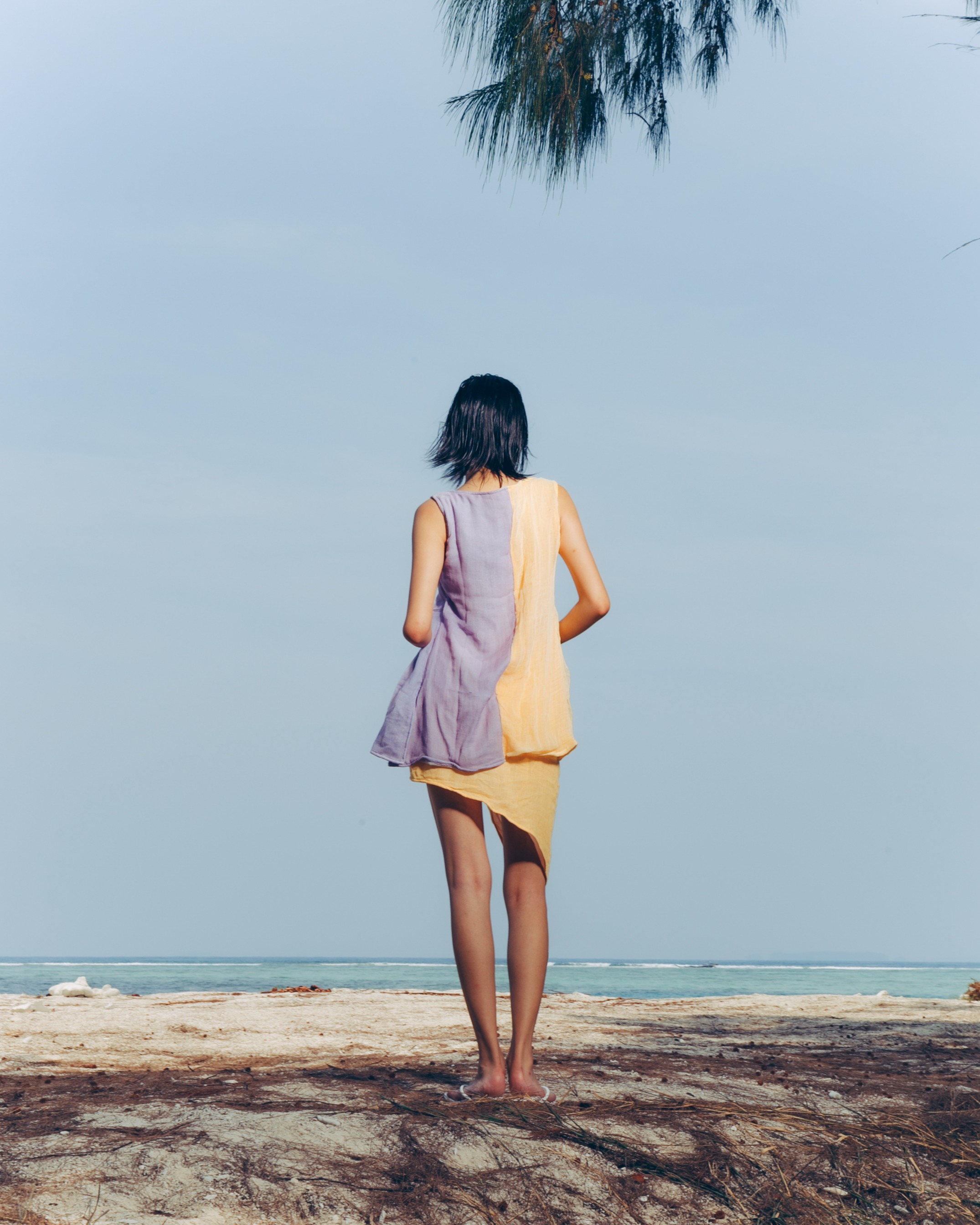 CALLA LILY — Mini Skirt in Butter
