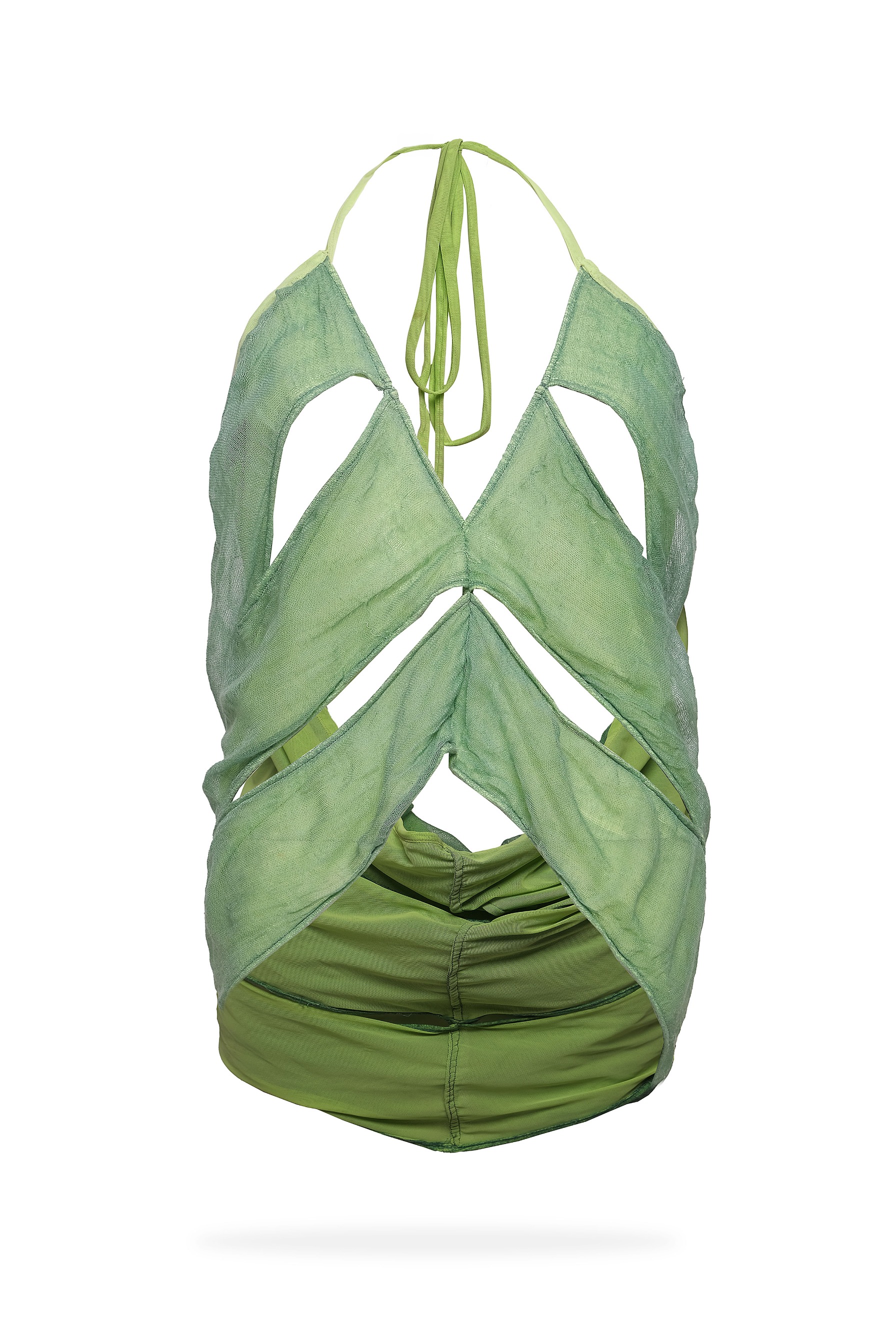 MONSTERA — Top / Skirt in Forest Green