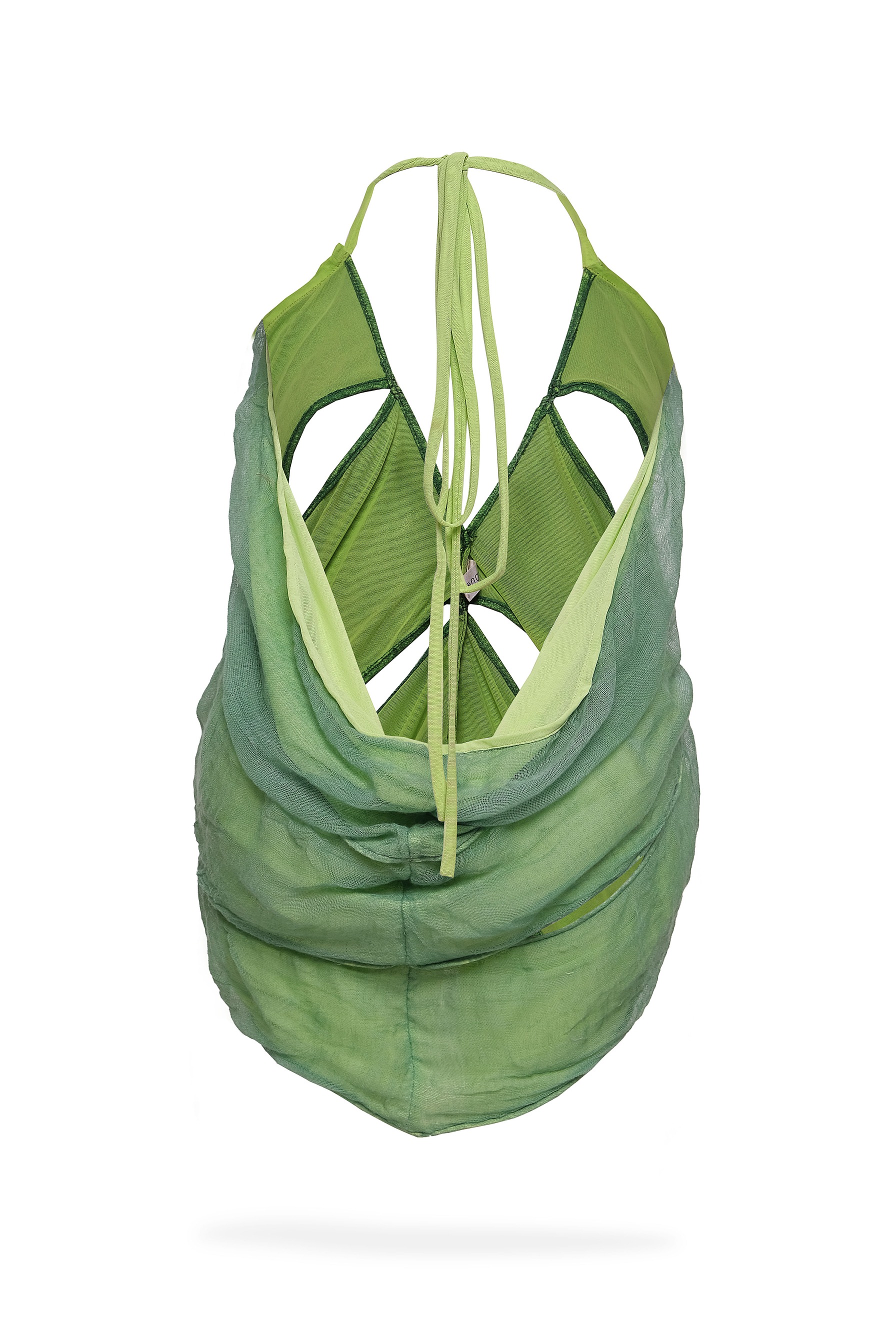 MONSTERA — Top / Skirt in Forest Green