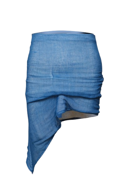 CALLA LILY — Mini Skirt in Indigo