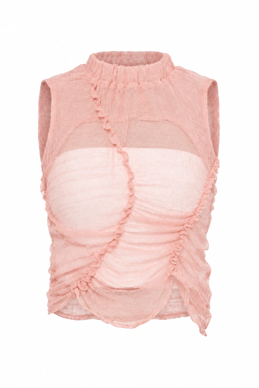 OMBAK — Top in Peach
