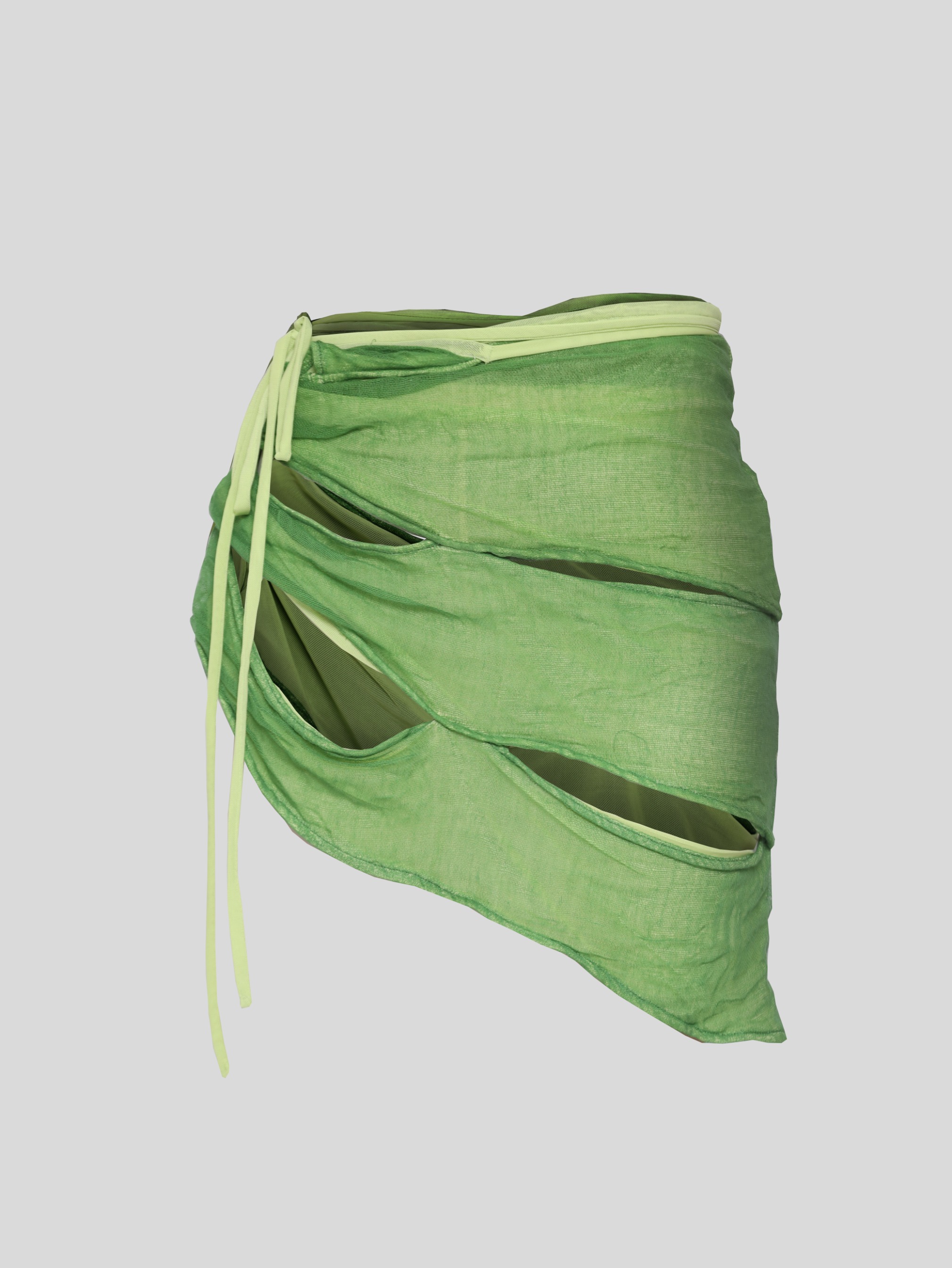 MONSTERA — Top / Skirt in Forest Green