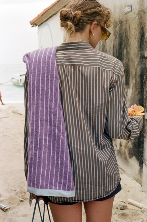 Image of Lavender Stripes Towel