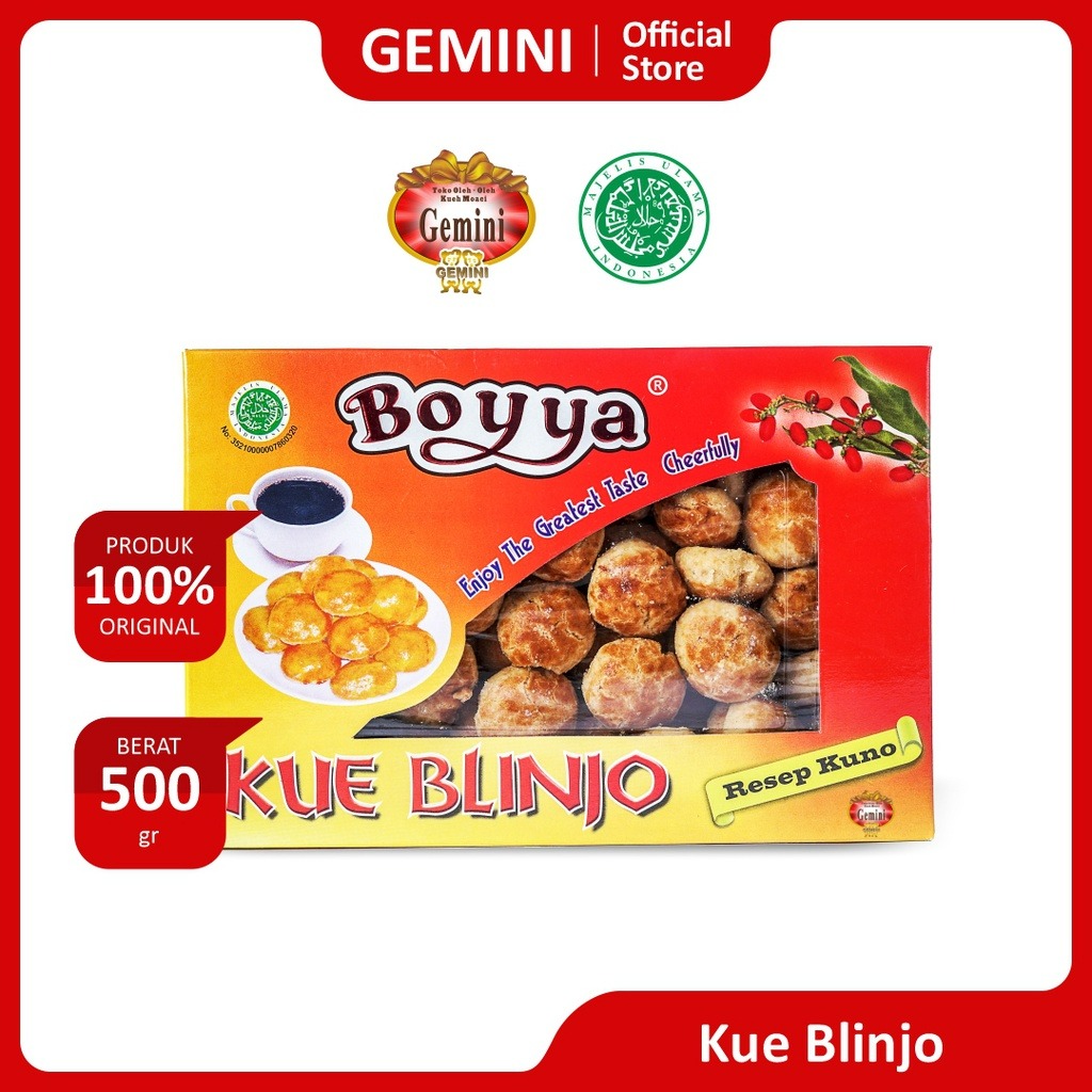 Gemini - Kue Blinjo Cap Boyya - Cemilan Ringan - Kemasan 500gr