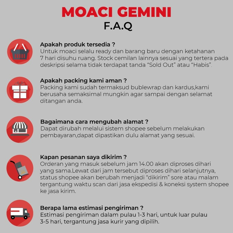 Gemini - Moaci Gemini Semarang Rasa Durian Isi 10