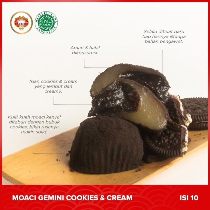 Gemini - Moaci Gemini Semarang Rasa Cookies Oreo Isi 10
