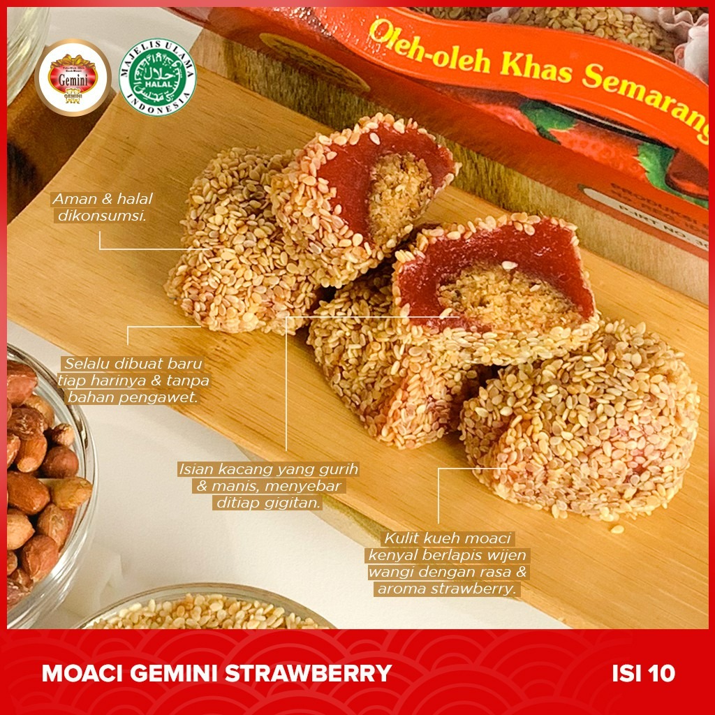 Gemini - Moaci Gemini Semarang Rasa Strawberry Isi 10
