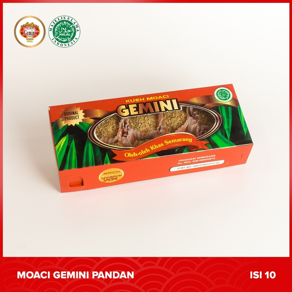 Gemini - Moaci Gemini Semarang Rasa Pandan Isi 10