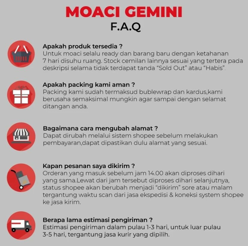 Gemini - Moaci Gemini Semarang Rasa Coklat Isi 10