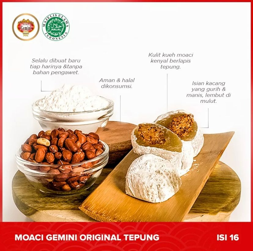 Gemini - Moaci Gemini Original Tepung Isi 16
