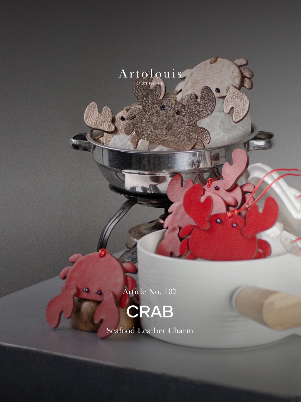 Article No.107 - Leather Charm - Seafood