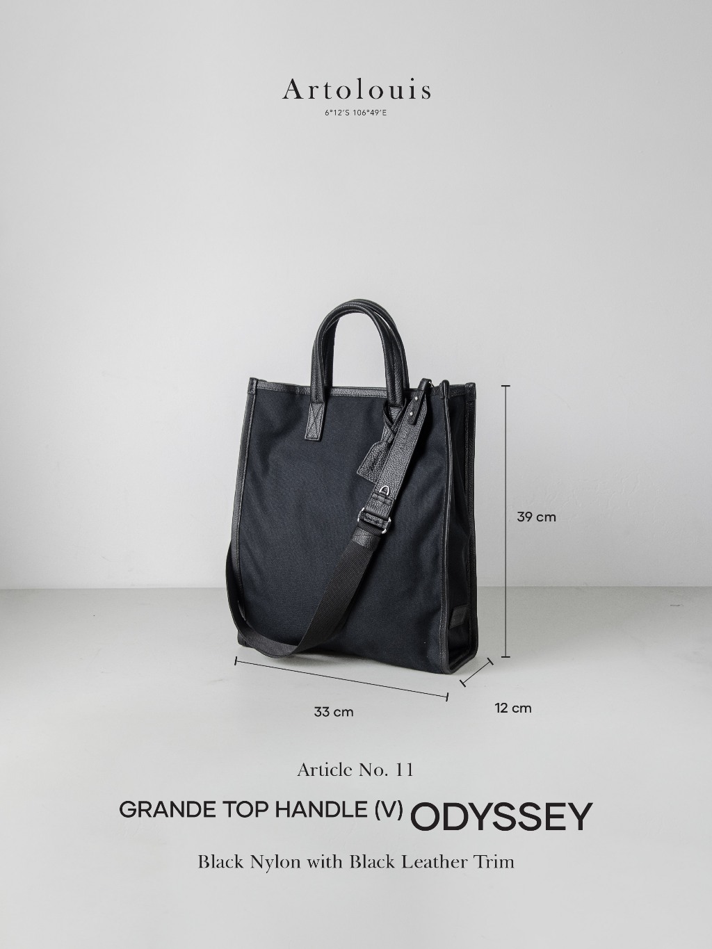 Artolouis Article No.11 - Grande Odyssey(V) - Top Handle with Detachable Strap