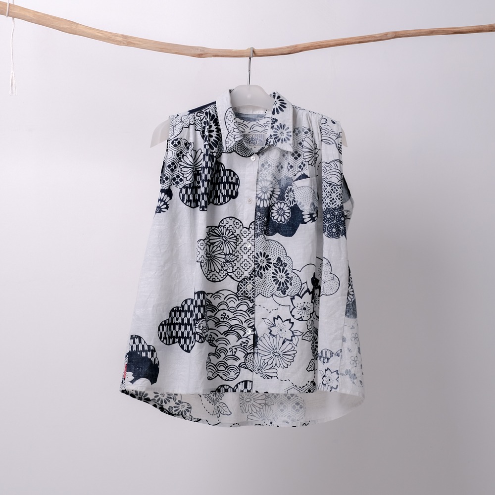 SAKA ASTA | SLEEVELESS RUANG LANGIT PUTIH