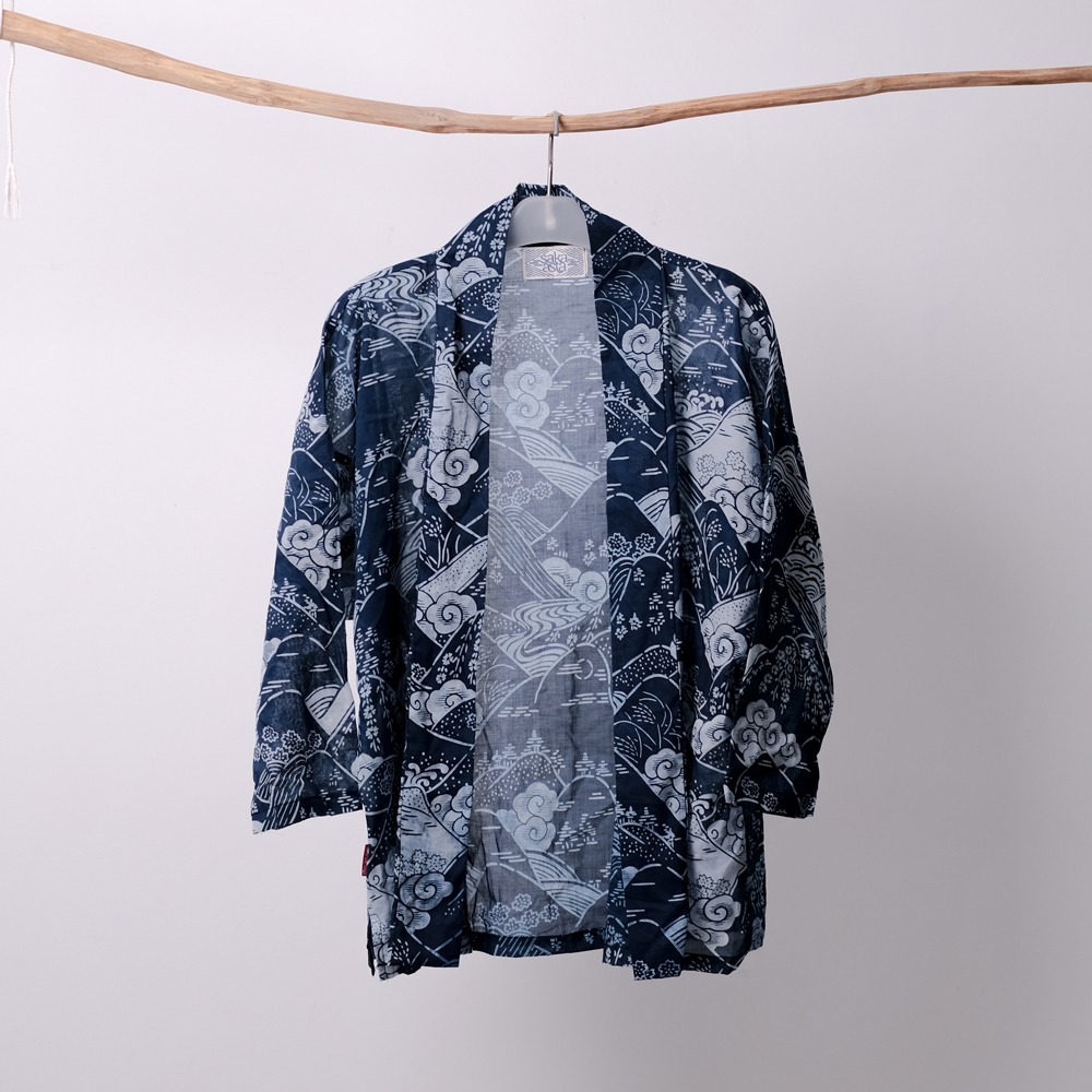 Meru Indigo Kimono Outer | Saka Asta