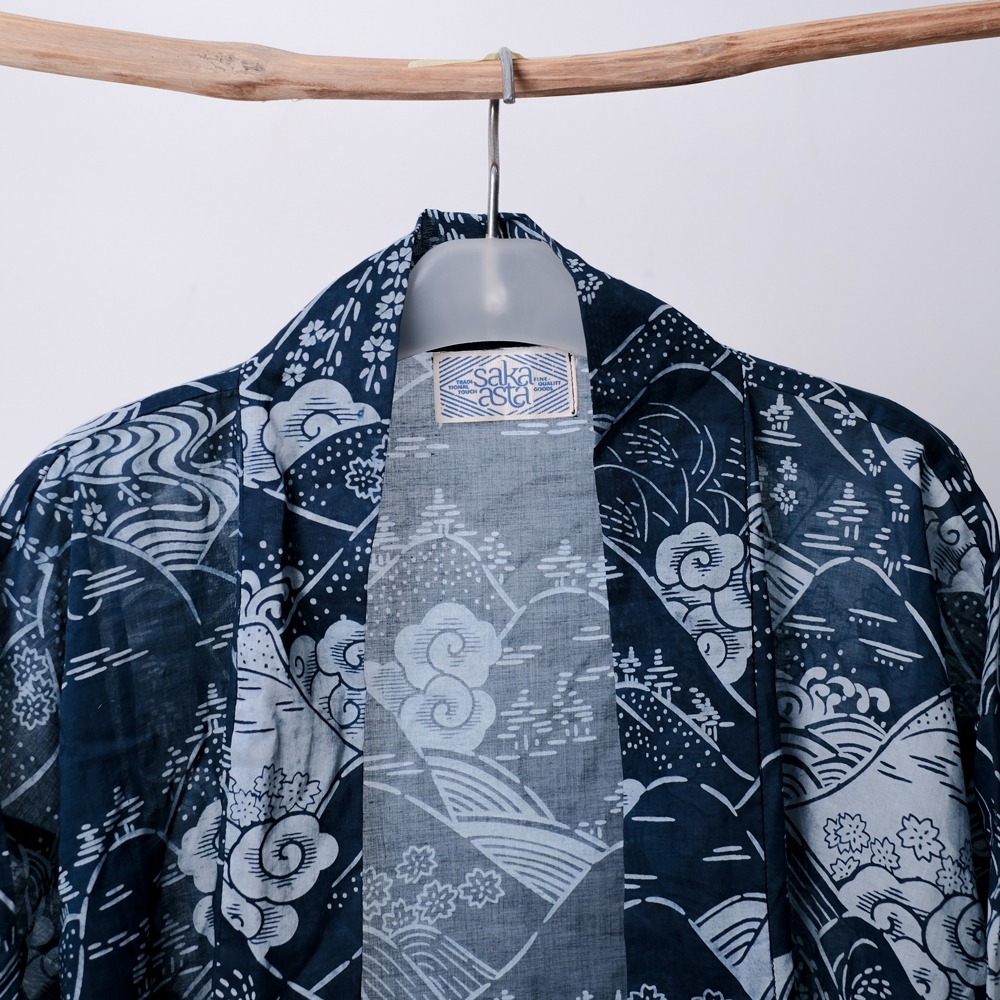 Meru Indigo Kimono Outer | Saka Asta