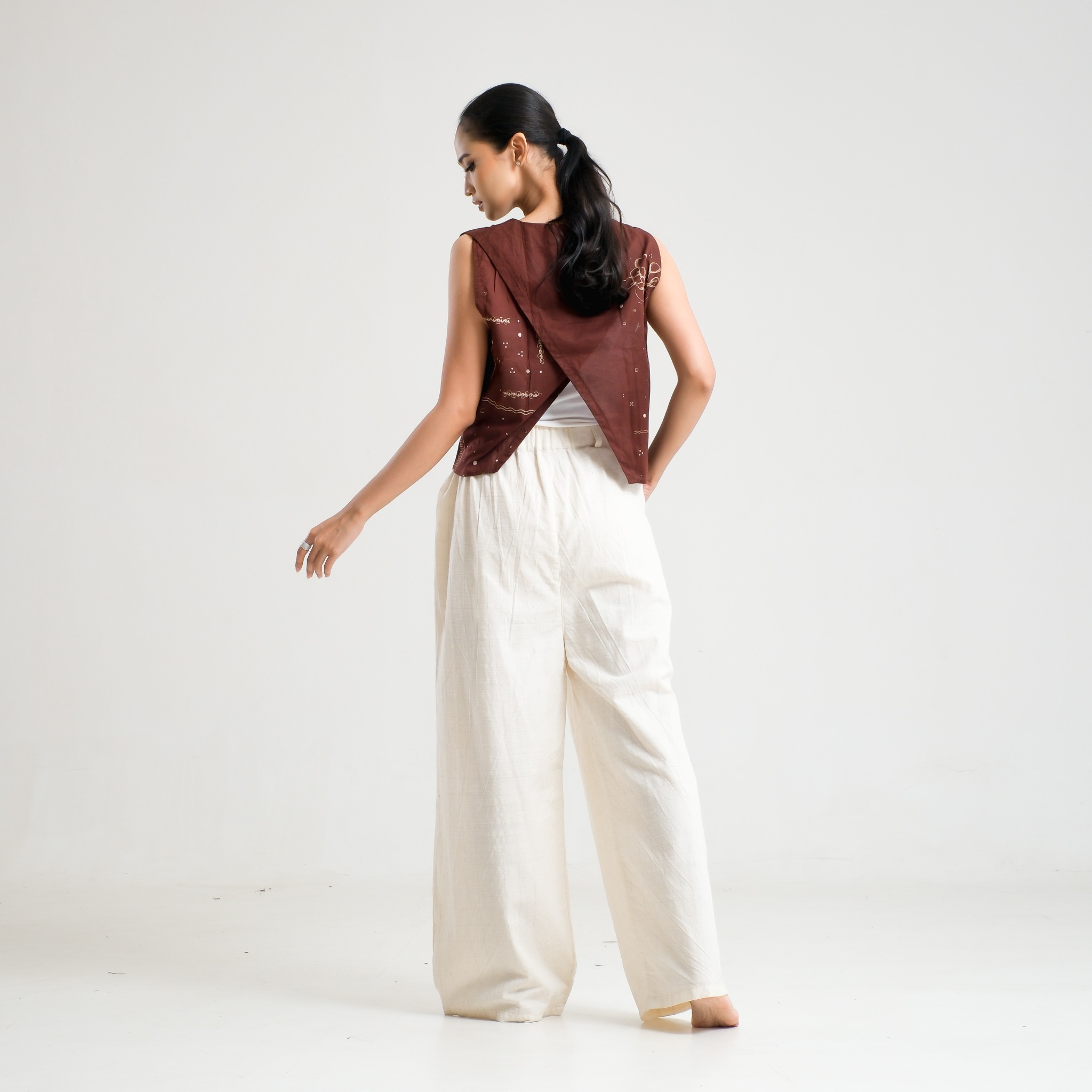 SAKA ASTA | TANK TOP ENCENG GONDOG KOMBINASI MAROON V3