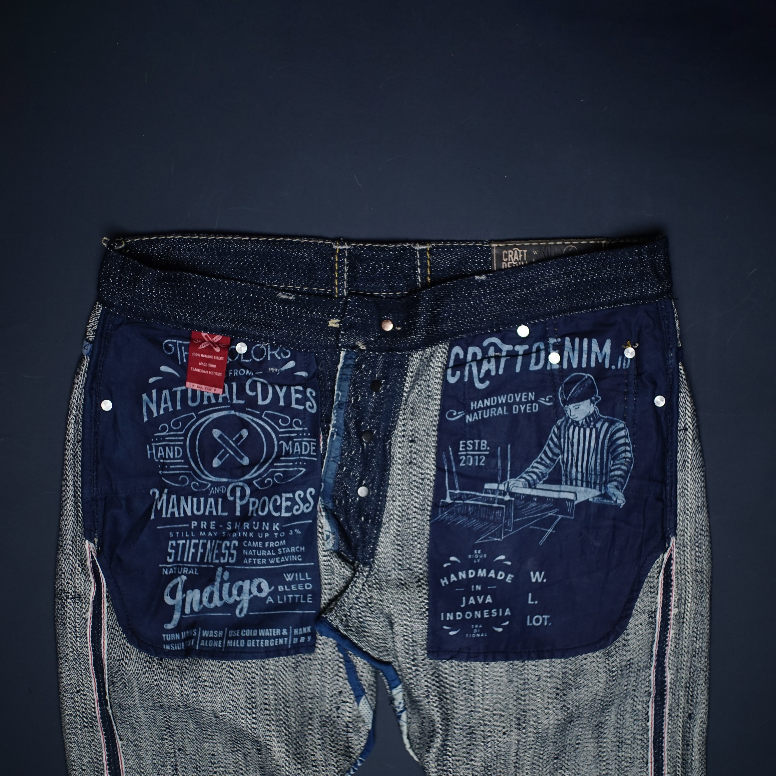 CRAFT DENIM | HANDWOVEN HANDSPUN DENIM PANTS 14Oz