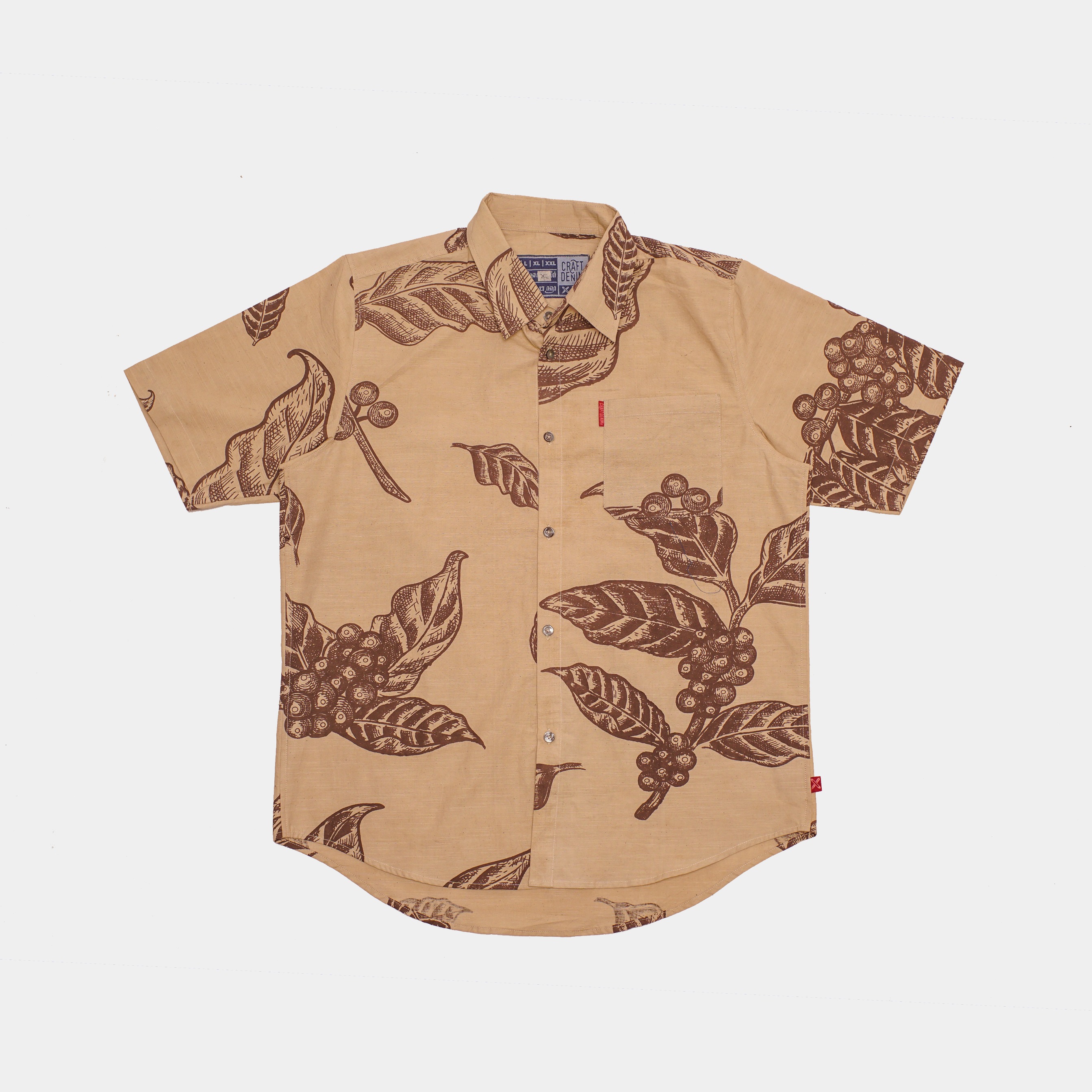 CRAFT DENIM | SHORT SLEEVE COFFEE SHIRT