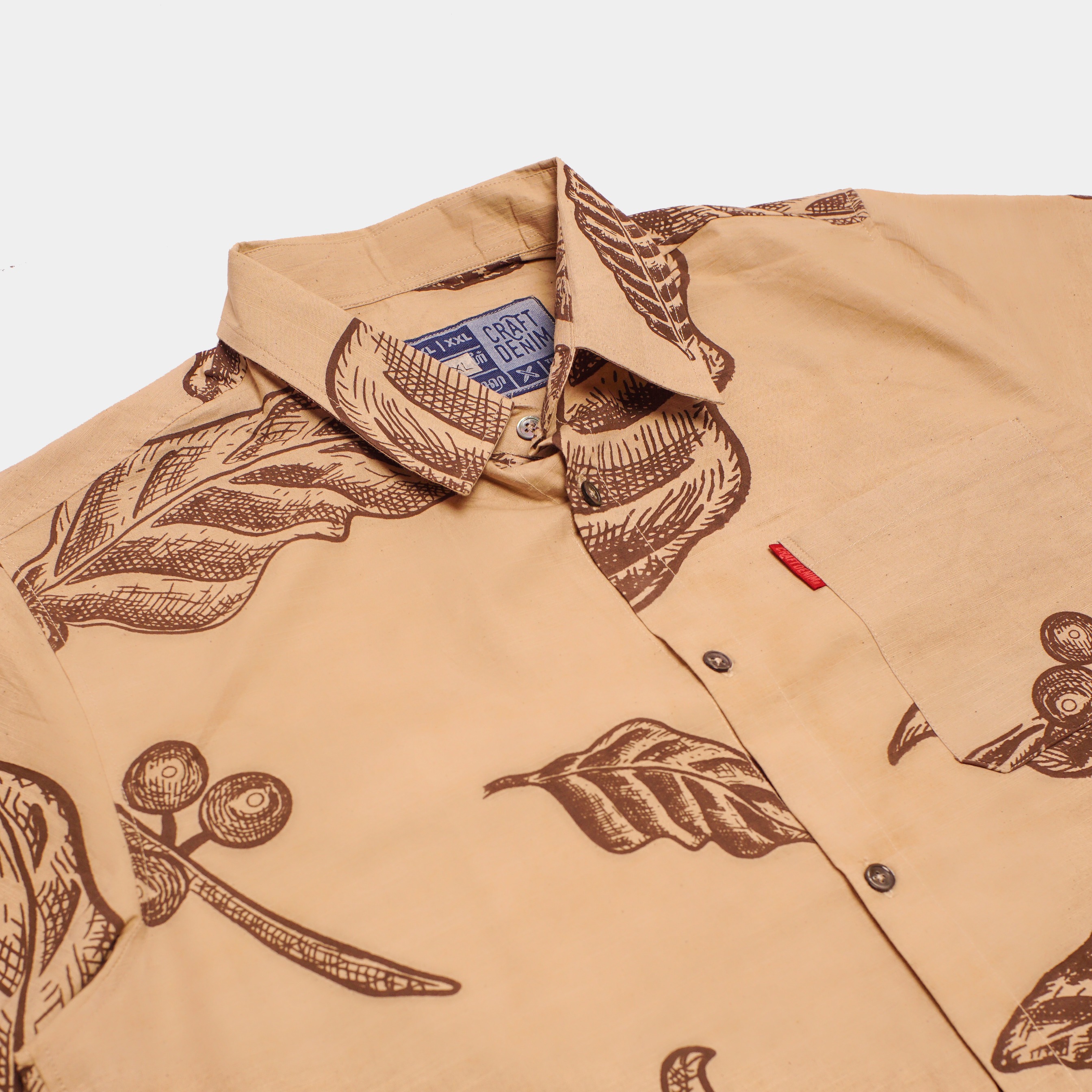 CRAFT DENIM | SHORT SLEEVE COFFEE SHIRT