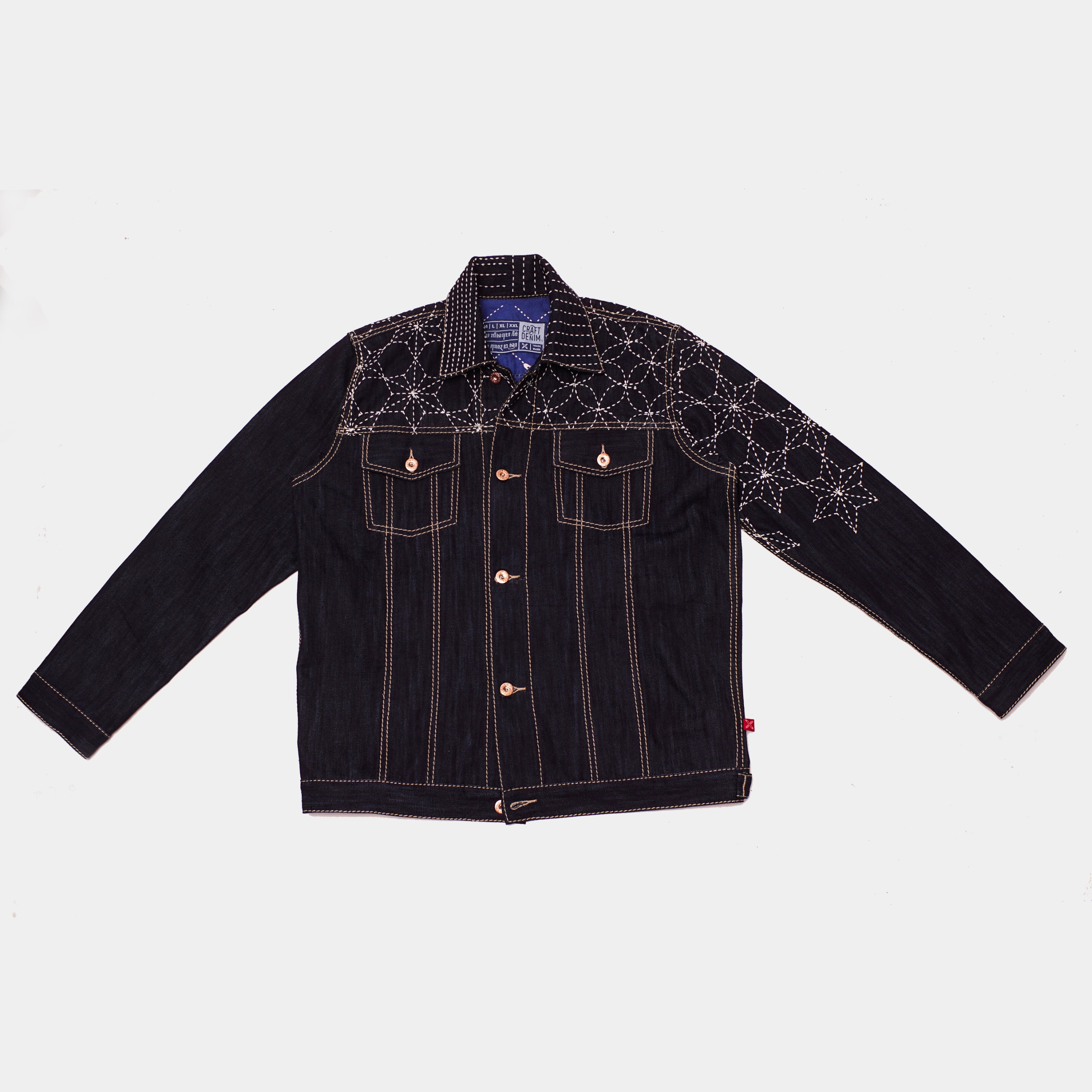 CRAFT DENIM | SASHIKO INDIGO DENIM JACKET