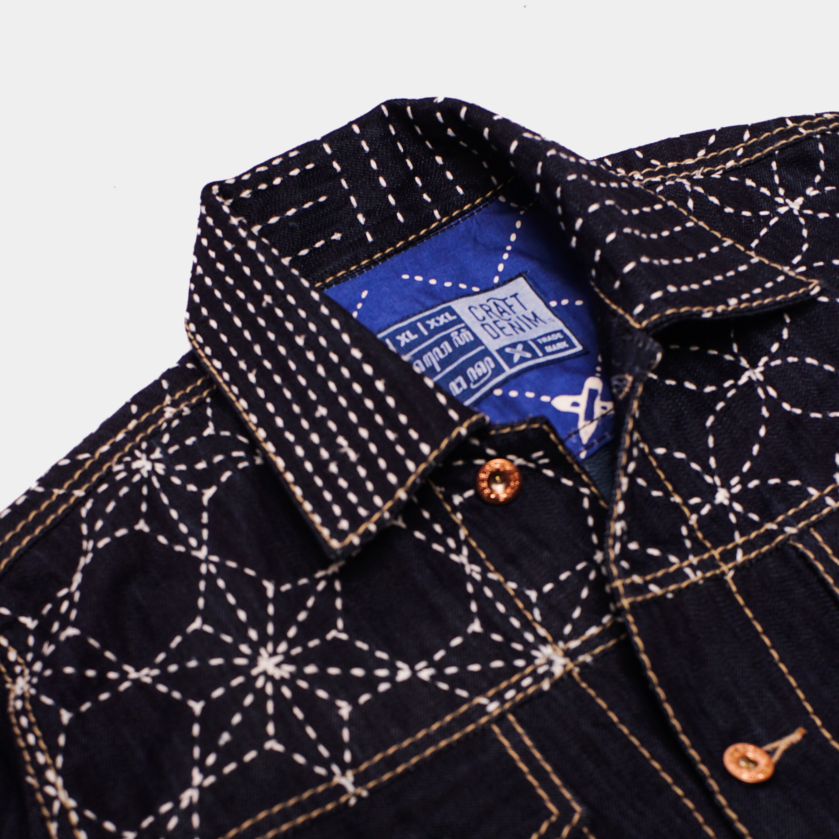 CRAFT DENIM | SASHIKO INDIGO DENIM JACKET