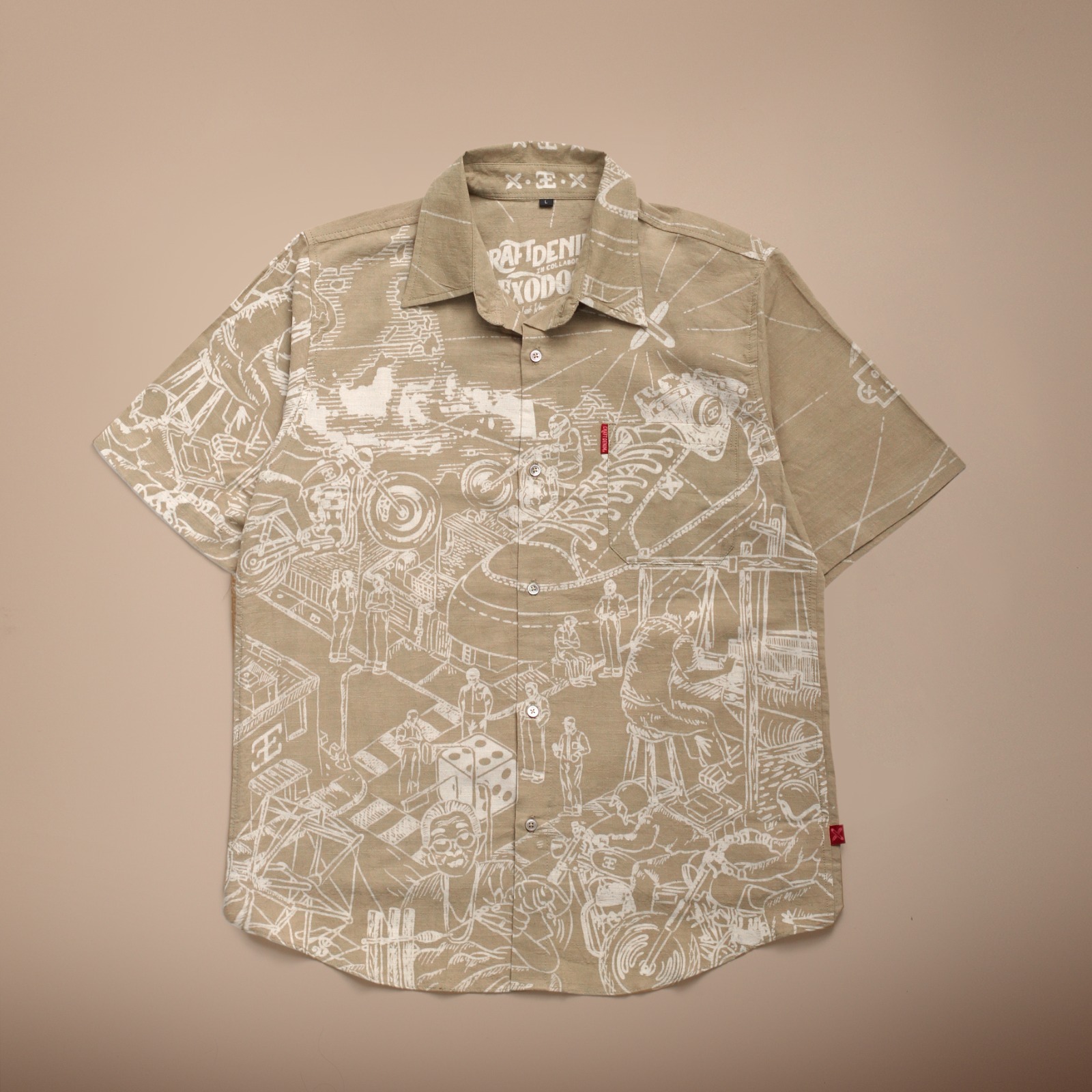 Craftsmen’s Journey Khaki Shirt – Short Sleeve | Craftdenim